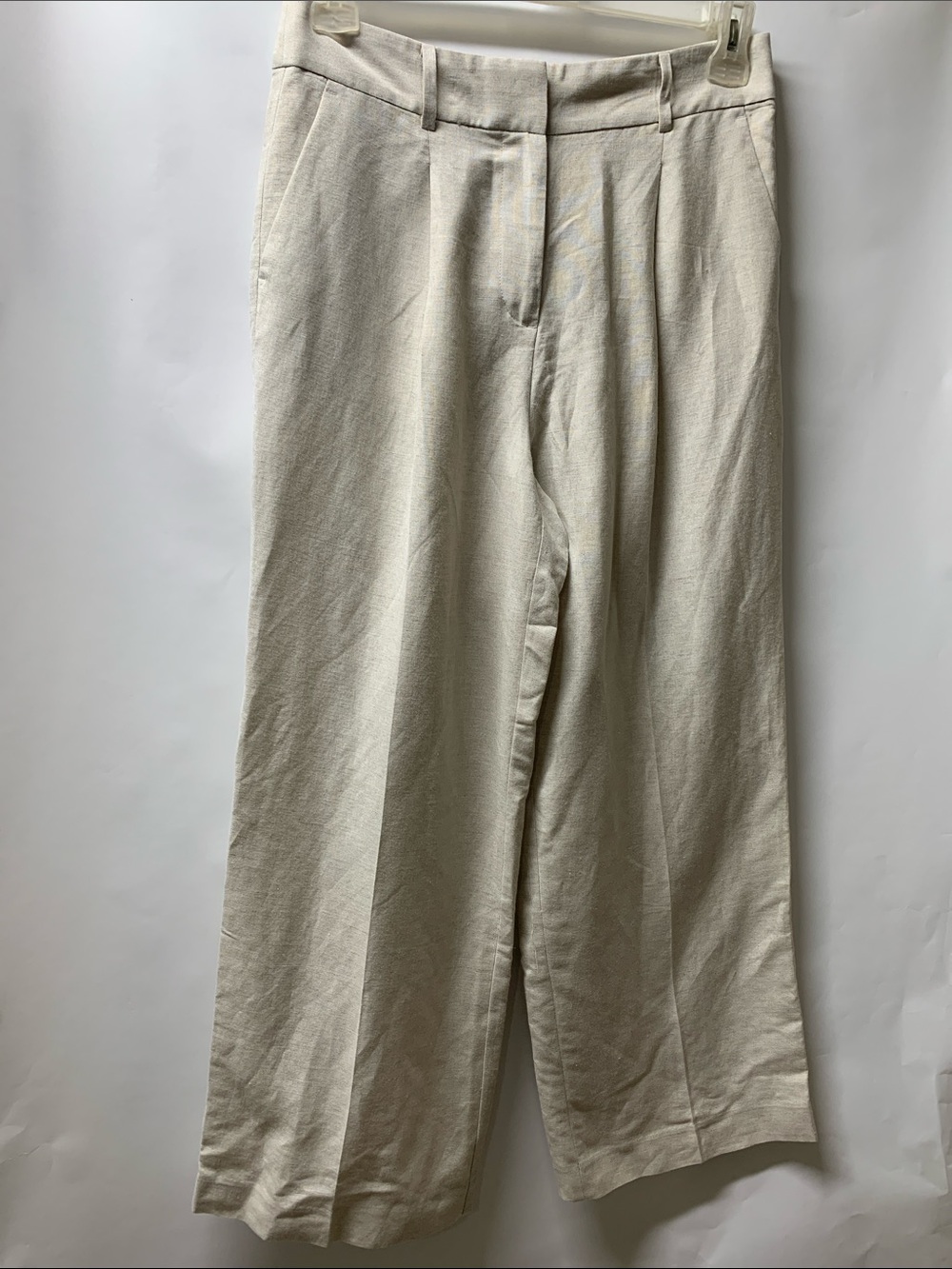 LOFT Men's Wide-Leg Dress Pants in Cream
